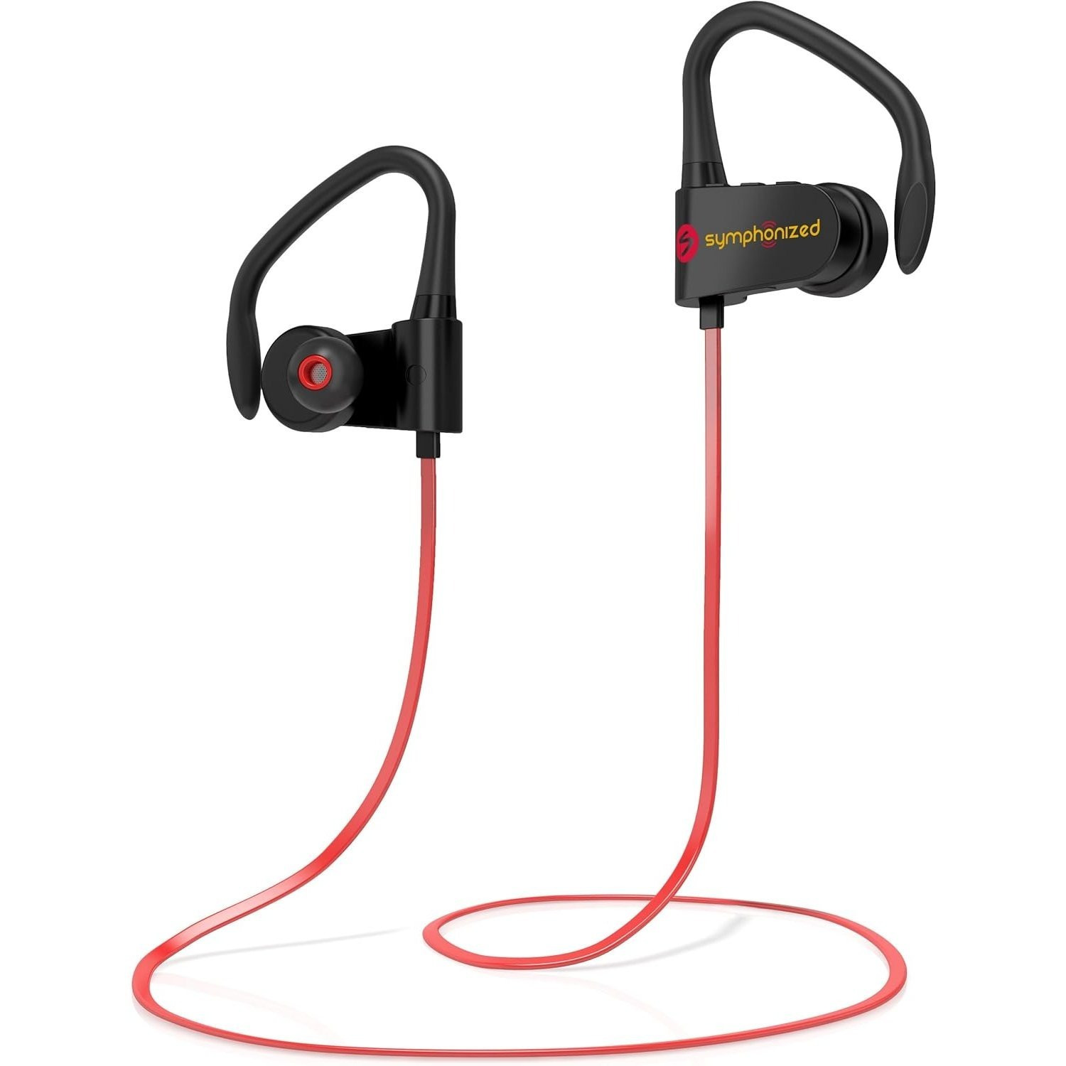Wireless Sport Earbuds - Neckband Bluetooth Headphones With Earhooks, Running Earbuds With Microphone