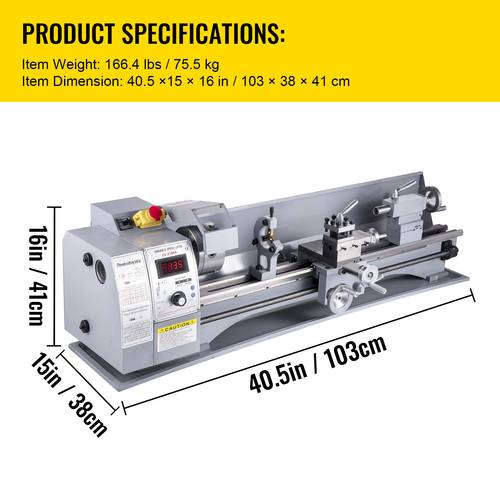 metal lathe 210x720 mini lathe machine 2500 rpm variable speed change 750w precision mini lathe metal working lathe with brushless motor milling machine for metal turning
