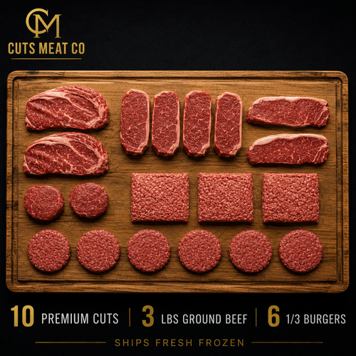 cuts steak pack 2 6 oz 2 12 oz steaks oz steaks 4 6 oz steaks 6 1 3 oz beef 3 1 lb ground beef bricks 9 75 lbs