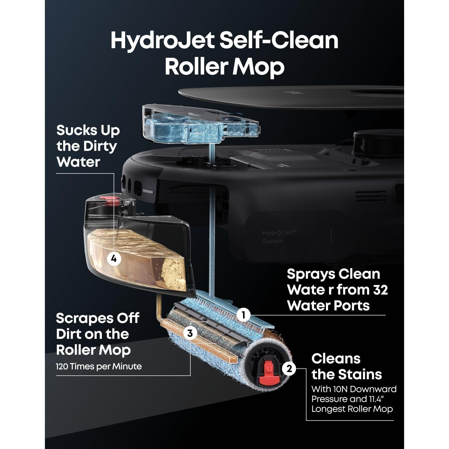 certified   robot vacuum e28 portable   for carpet   system with   all in one robot vacuum and mop combo corner to edge cleaning   Product details 2