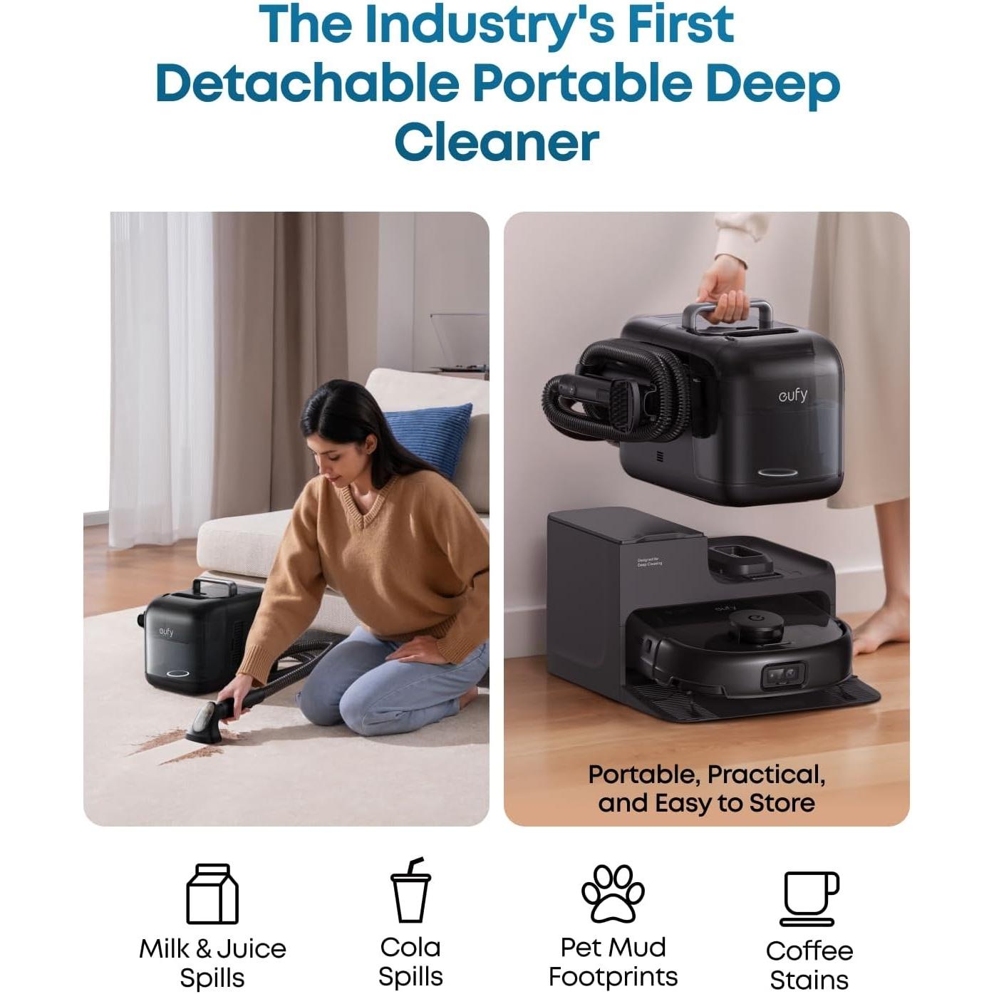 certified   robot vacuum e28 portable   for carpet   system with   all in one robot vacuum and mop combo corner to edge cleaning   Product details 3