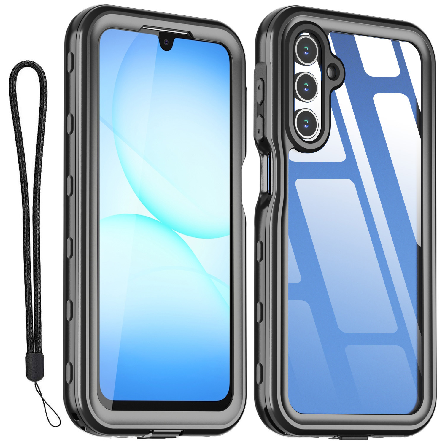 TEMU Szyg Waterproof Case For Galaxy A17 5g Shockproof Heavy Duty Full Body Cover Screen Protector Cover