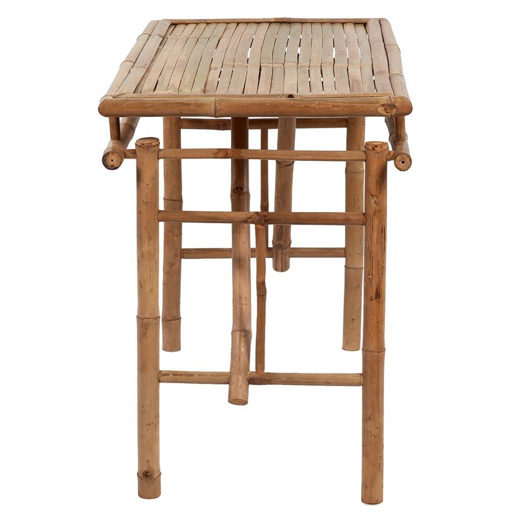 vidaXL Folding Patio Table Bamboo Outdoor Garden Camp Dining Desk Furniture