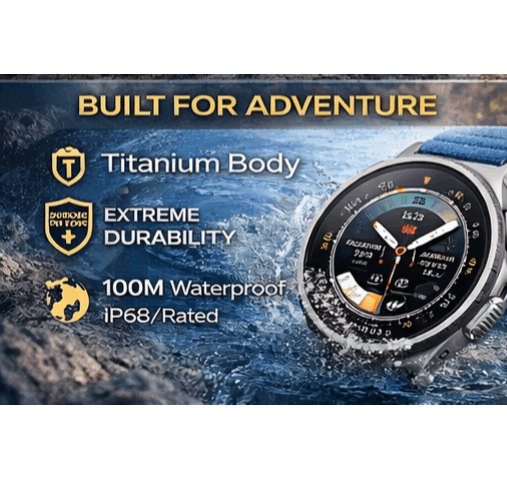 ultra 47mm lte smartwatch amoled display titanium body gps waterproof silver Product details 0