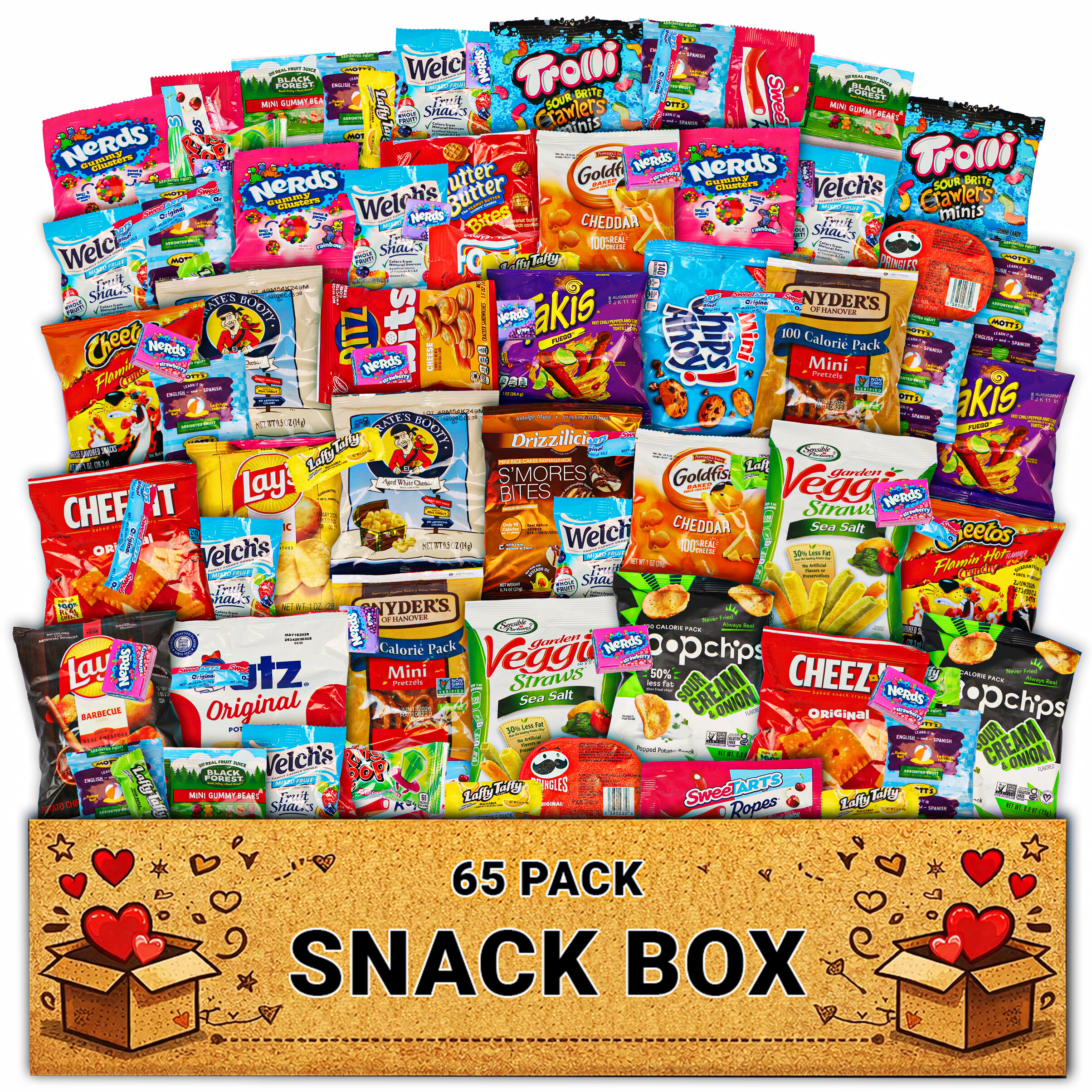 snack boxes sold on Temu United States