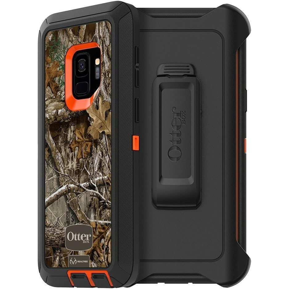     case for samsung galaxy s9 rt blaze   orange black rt edge graphic rugged multi layer protection belt clip holster kickstand included