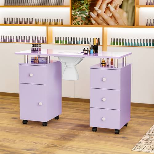 nail table station for nail tech makeup desk arm rest drawers cabinet storage spa salon black green pink white are for
