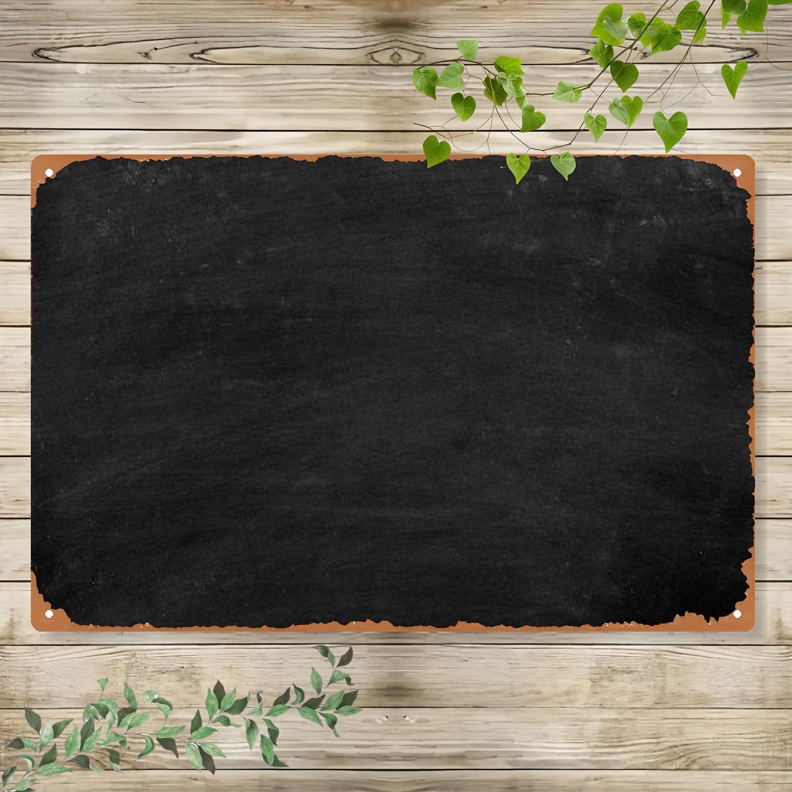 1 piece vintage chalkboard wall decoration with metal frame 8 0x 12 0inch chalkboard suitable for home office     chalkboard   no tools electricity required   with pre   hanging accessories