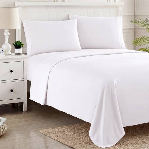 flat sheets hotel quality flat bed sheets brushed microfiber ultra soft breathable wrinkle free flat sheets