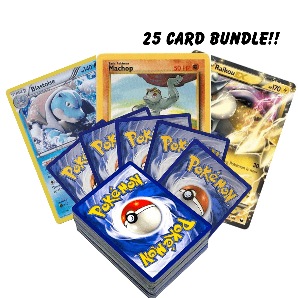 Pokémon Triple Power Ultra Rare Battle Bundle | 25 Pokemon Cards | Double & Ultra Rares Guaranteed! | Holos & Rares Included