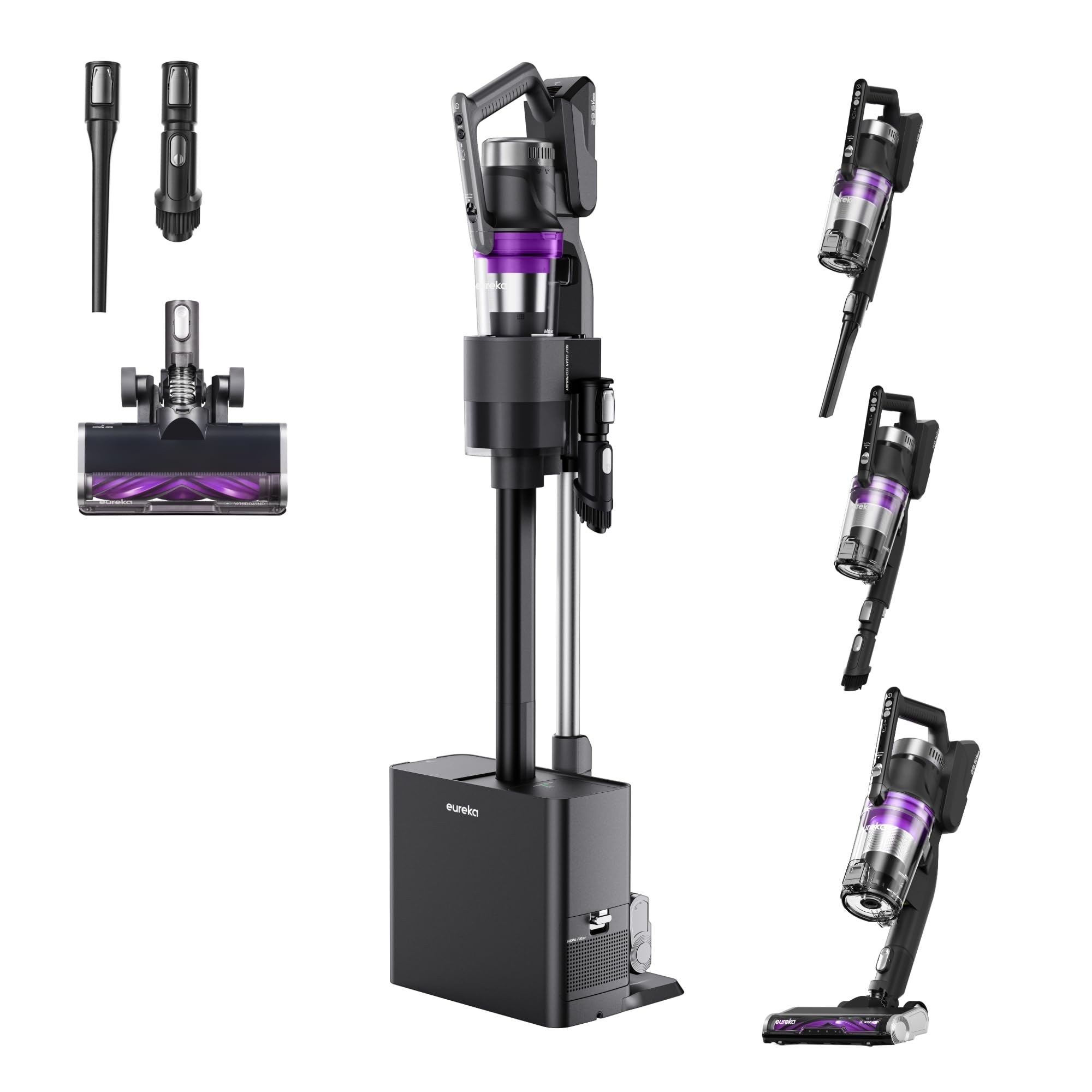 TEMU Eureka Cordless Vacuum Cleaner Lightweight, Stick Vacuum, Pet Hair, Blue W/, Stylus Elite Nec490se