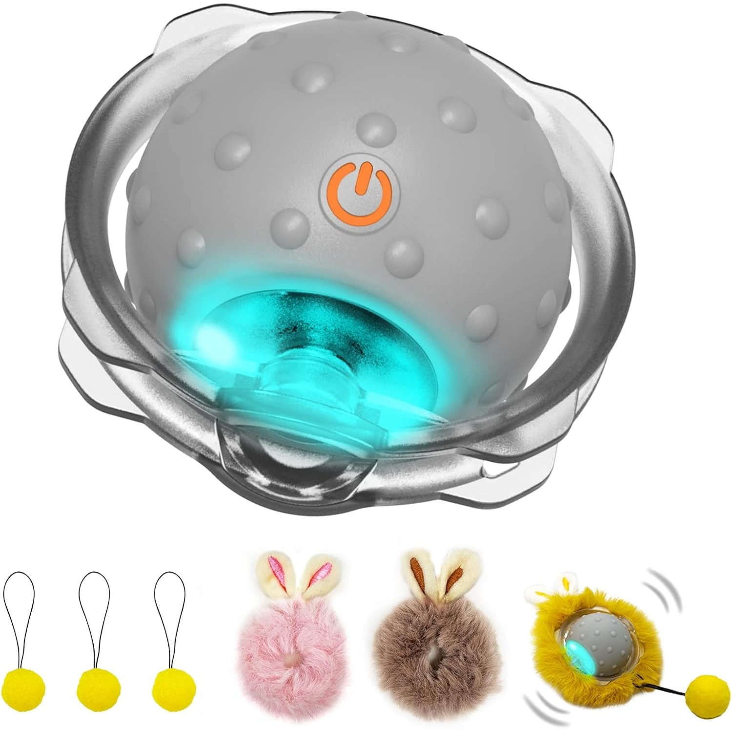 Interactive Cat Toys Ball Electric Cat Toy Automatic Rolling Robotic