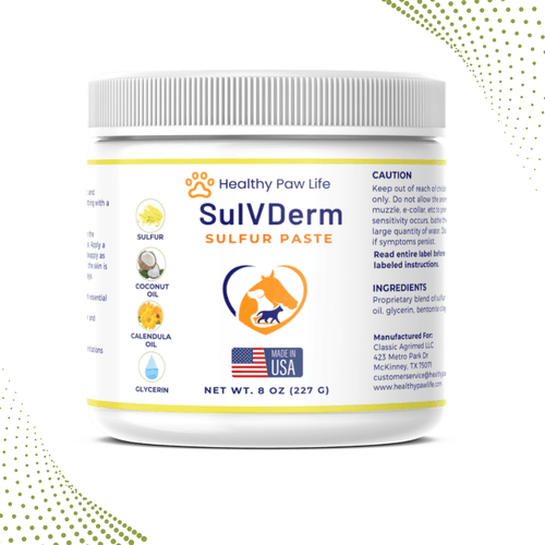 sulvderm sulfur paste for skin and coat in companion animals