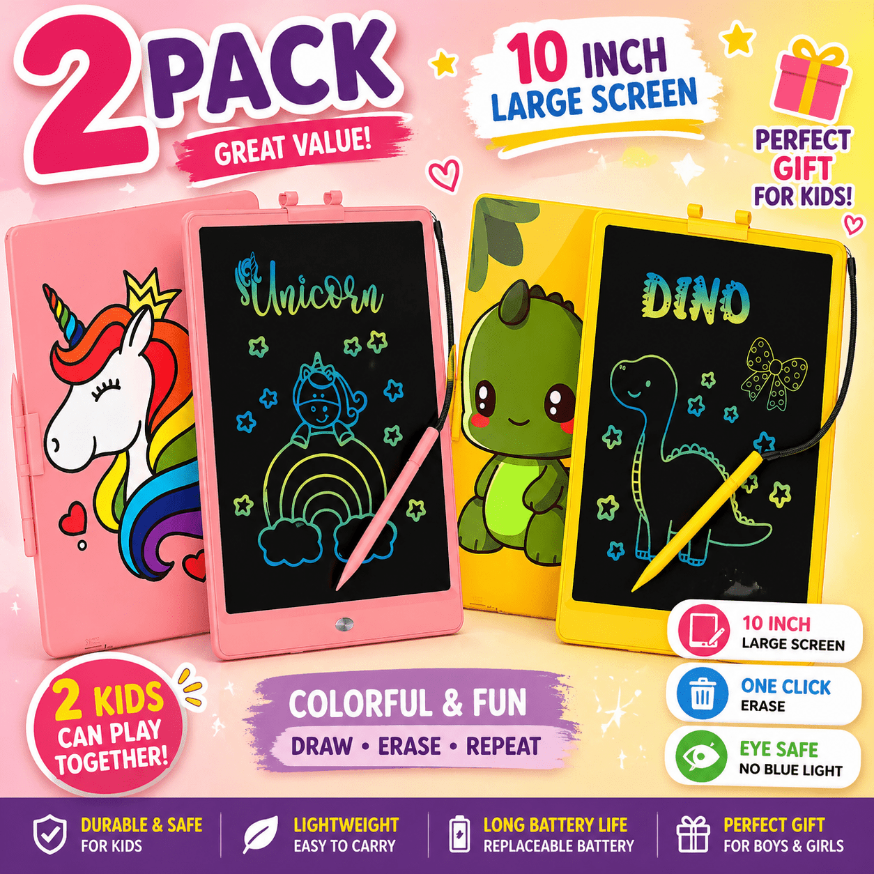 lcd writing tablets sold on Temu United States