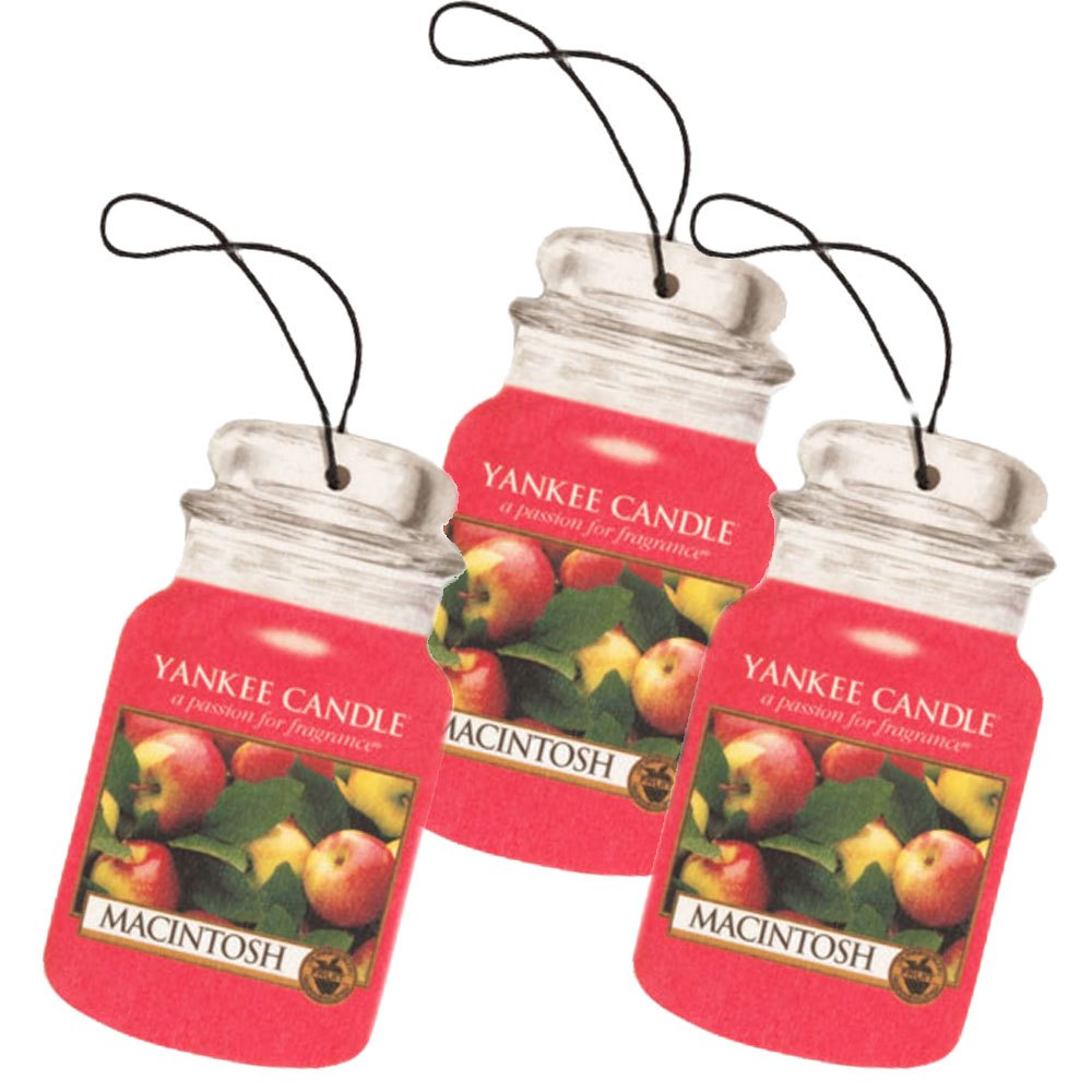 Candle Car Air Freshener Paper Hanging, Scent Odor Eliminator For Car, Truck & Suv, Long Lasting Hanging Air Freshener, Auto Interior Fragrance Card, 3 Pack