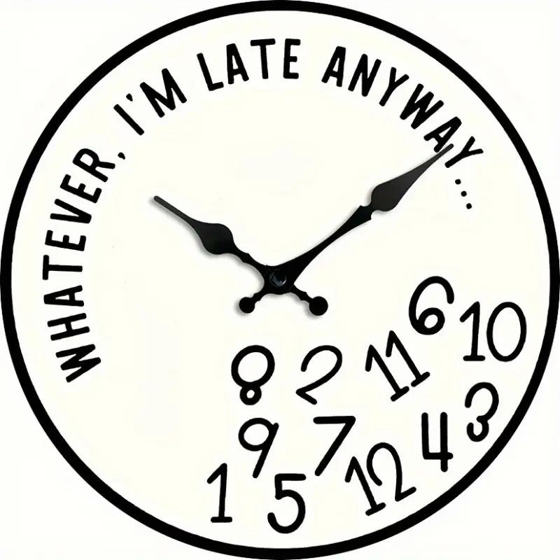 TEMU 1 Piece 9.8in9.8in Clock Battery Operated (batteries Not Included) Silent For Living Room Bedroom Kitchen School Classroom Ideal Gift Wall Decor