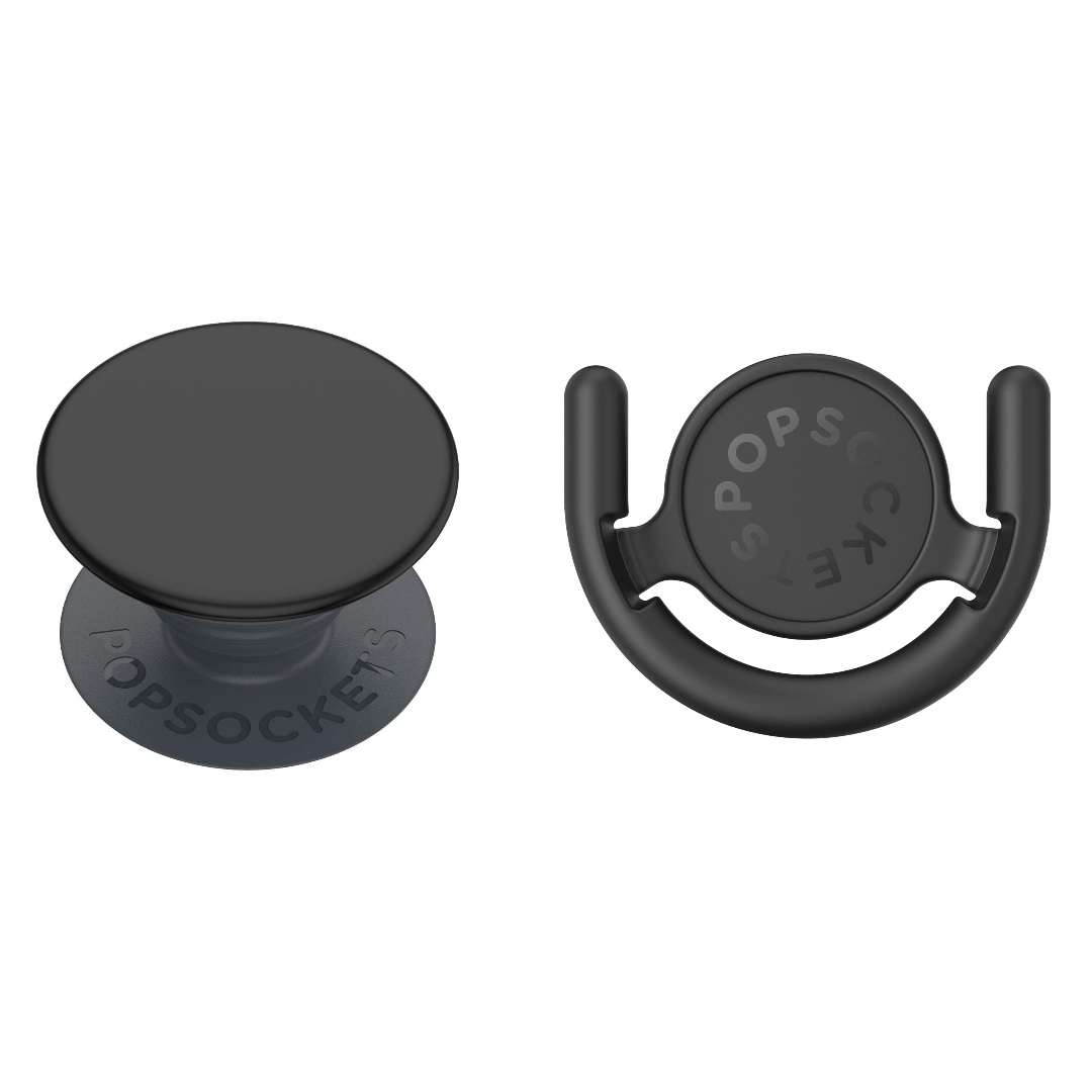   popmount 2 multi surface mount and   basic bundle black universal   phone holder and grip set for car dash mirror kitchen wall secure hands  