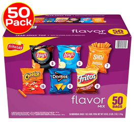 50 pack lay chips pack bags bulk party assortment of classic potato