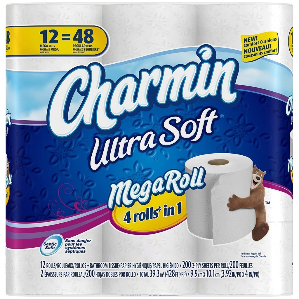TEMU Toilet Paper, 12 Count, Packaging May