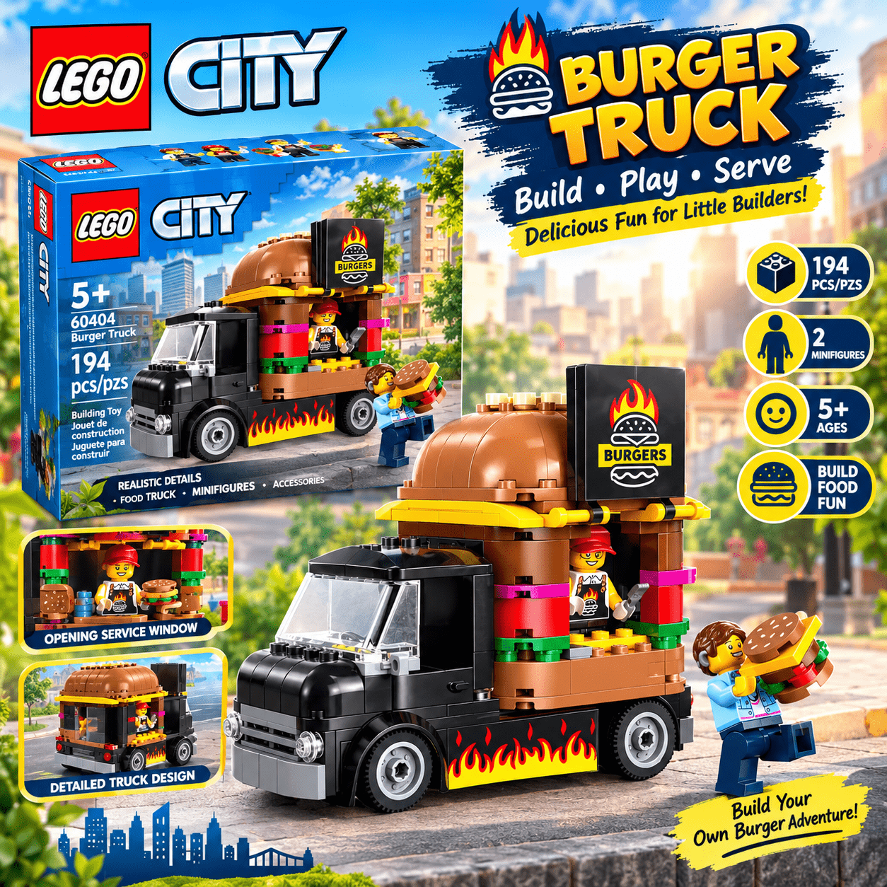 toy food trucks sold on Temu United States