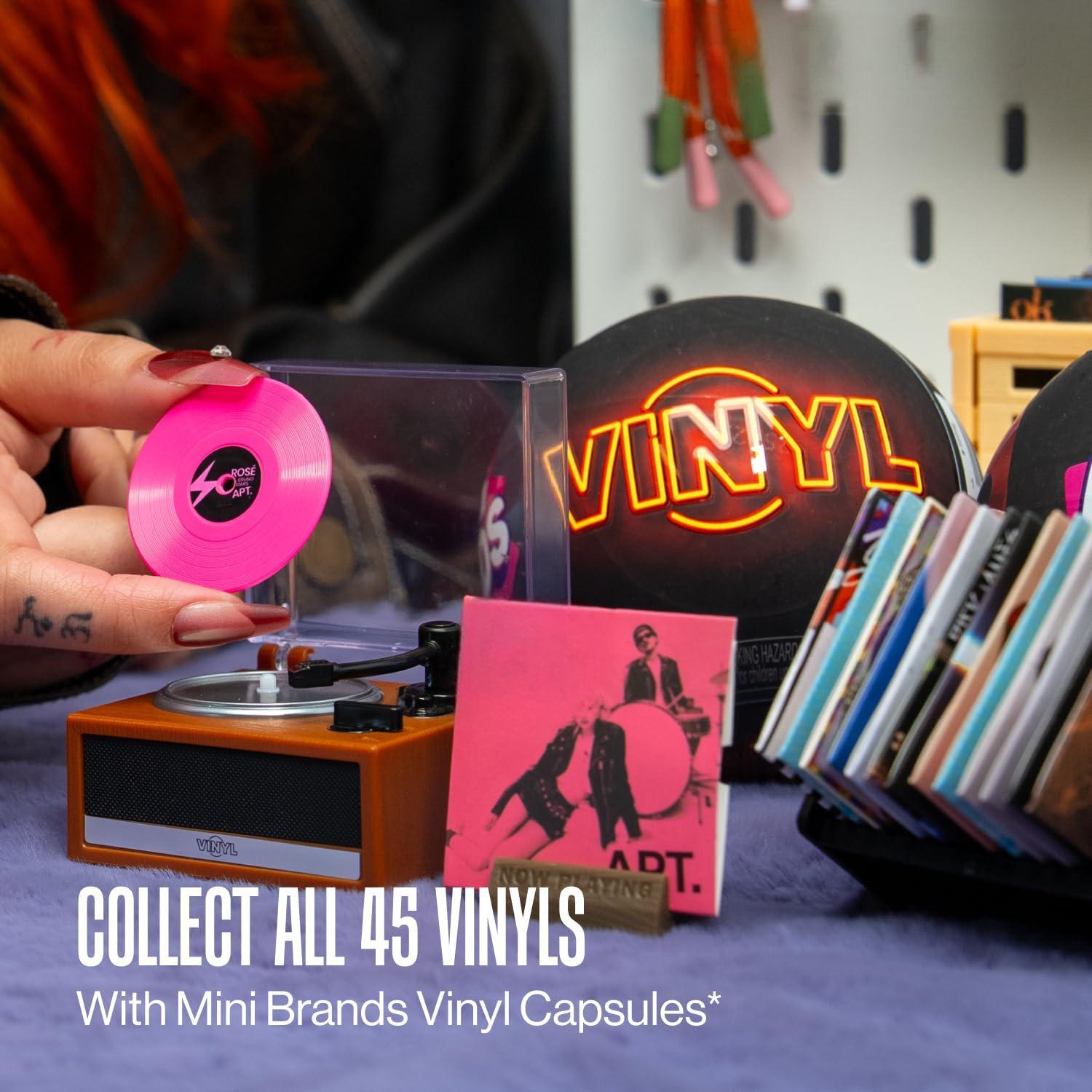 TEMU Brands Vinyl - 4 Records & With Balloon Dog Keychain Gift, In Capsule Series, Miniature Collectible Toy, Capsules Of Mystery, Perfect Gift