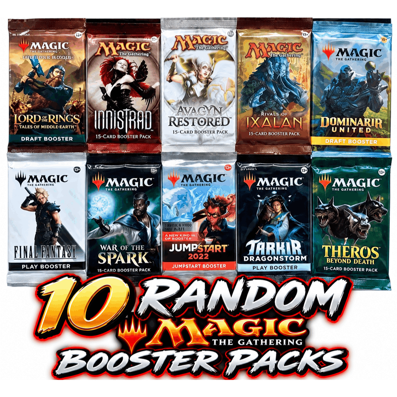 TEMU 10 Assorted Booster Packs !!