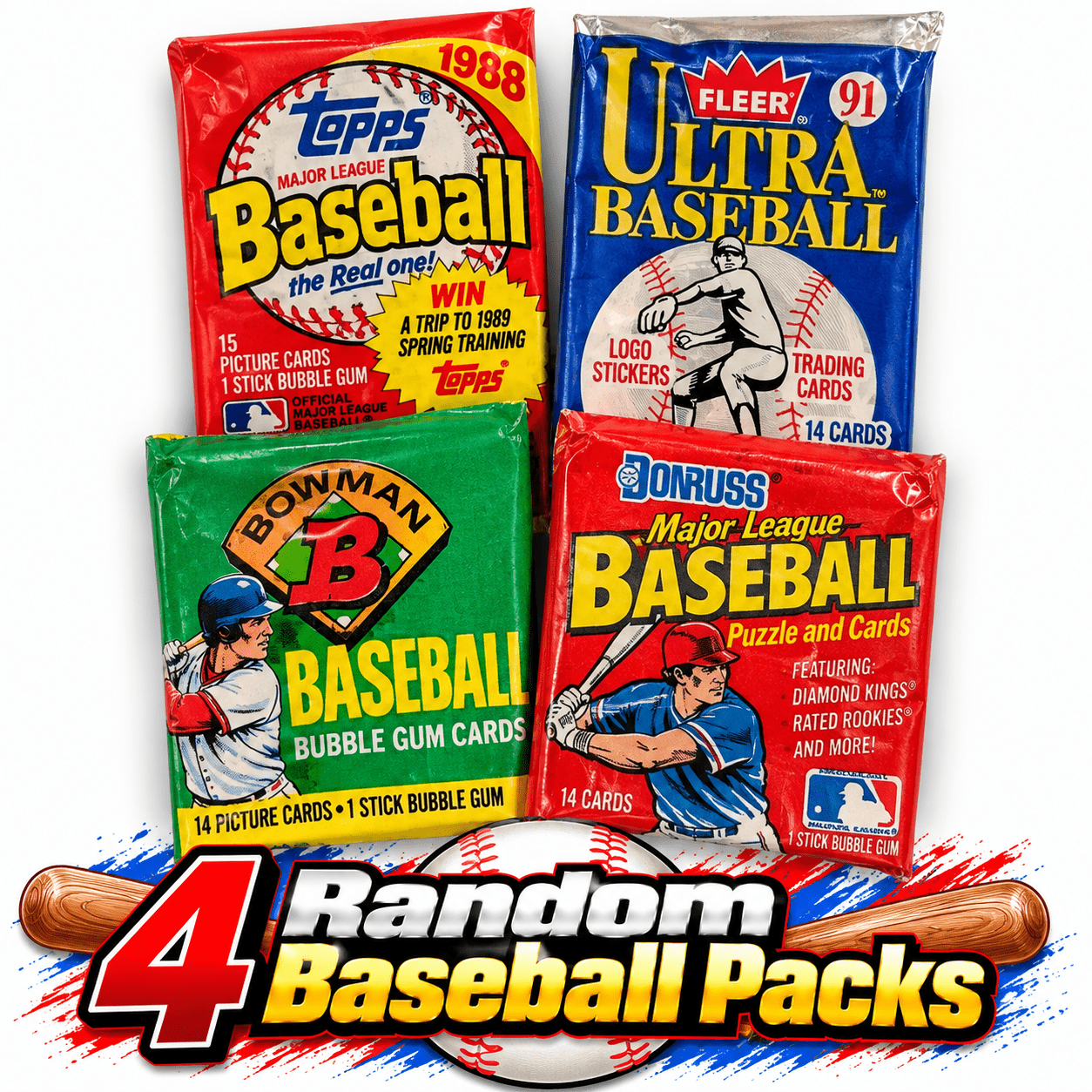TEMU Assorted Pack Lot (1980s-90s) Total Of 60 Cards: Look For