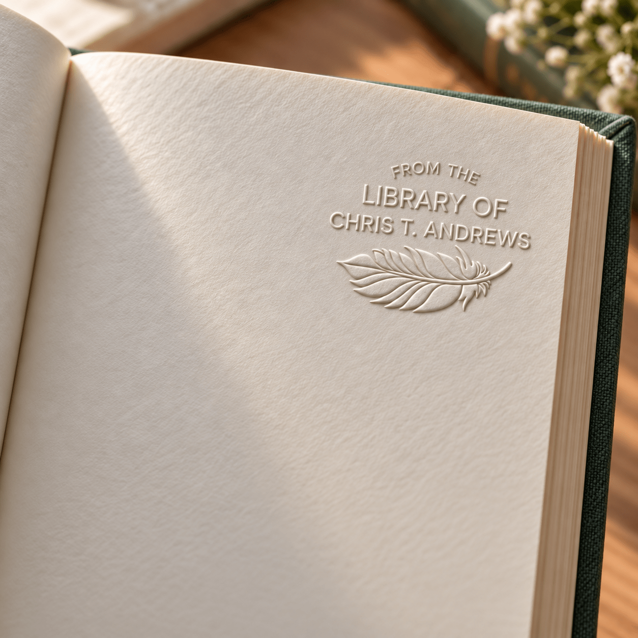 custom embossing stamp sold on Temu United States