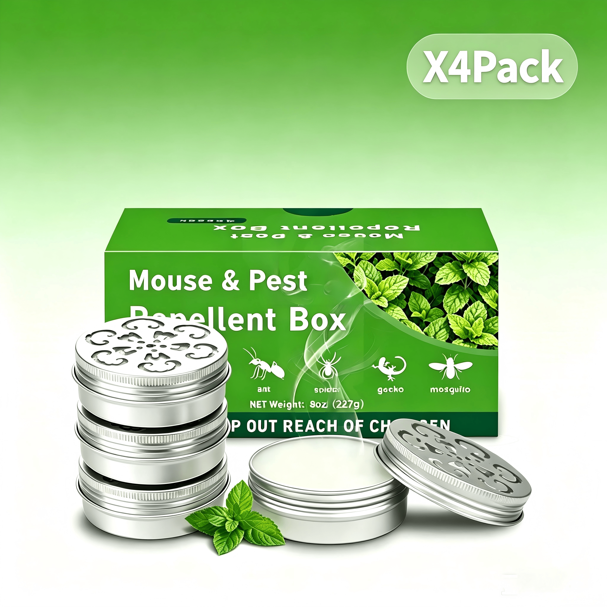 TEMU Peppermint Oil To Mice And Rats, 4 Pack For Car Engines, Mouse Repellent Keeping Rodents House Garages, Human Pet Dog