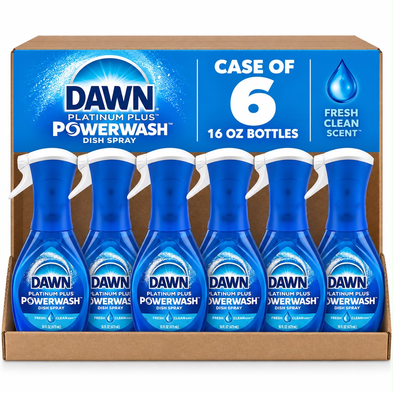 TEMU 6 Pack Dish Spray, 16 Oz, – Powerful Grease-cutting Dishwashing Liquid