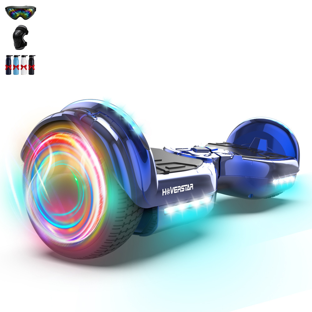 TEMU Hoverboard, Hoverboard With Led Flashing Wheel Lights, 6.5 Inch All Terrain Hoverboard, 9 Mph, Max Weight 165 Lbs-includes Protective Gear,