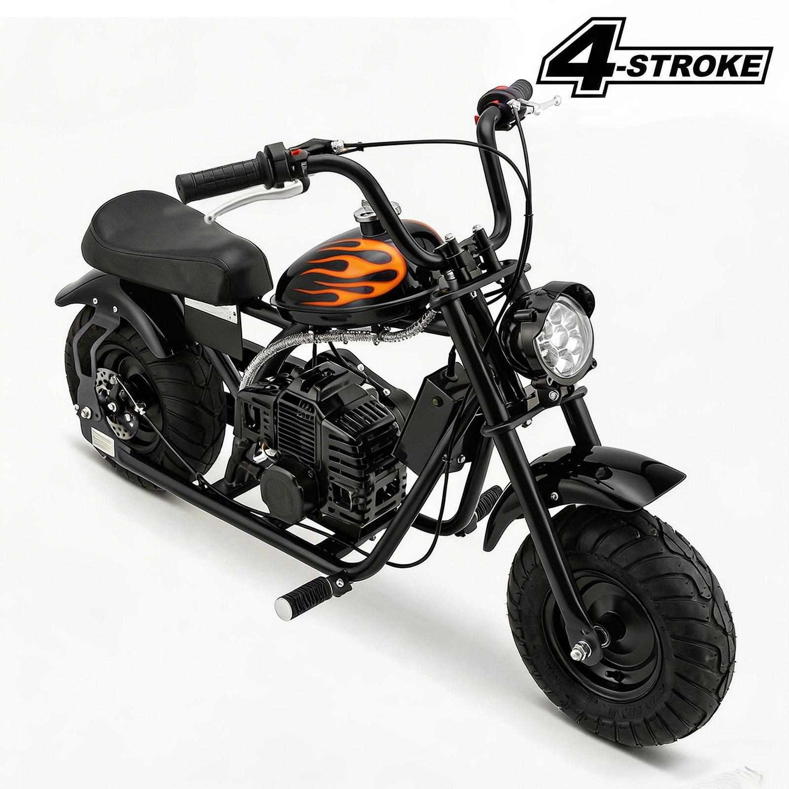 TEMU 39cc Gas Atv With , 18 Mph Off Road Atv Bike, 27 Mile Range Fuel Powered All Terrain Vehicle, Mini Atv Motorbike For Adults, Gas Powered , Off