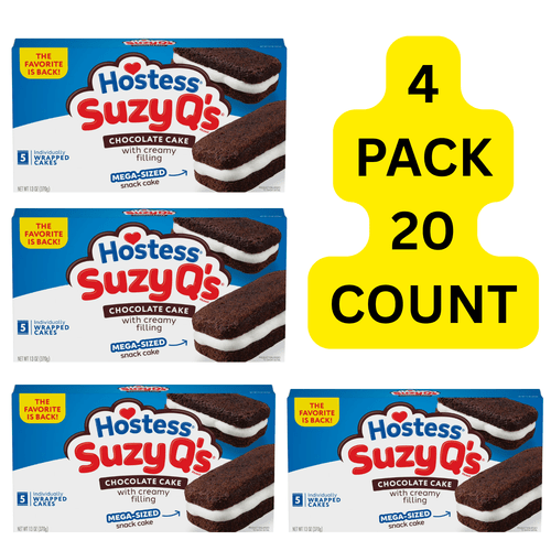 4 pack hostess s chocolate with creamy filling box 20 count