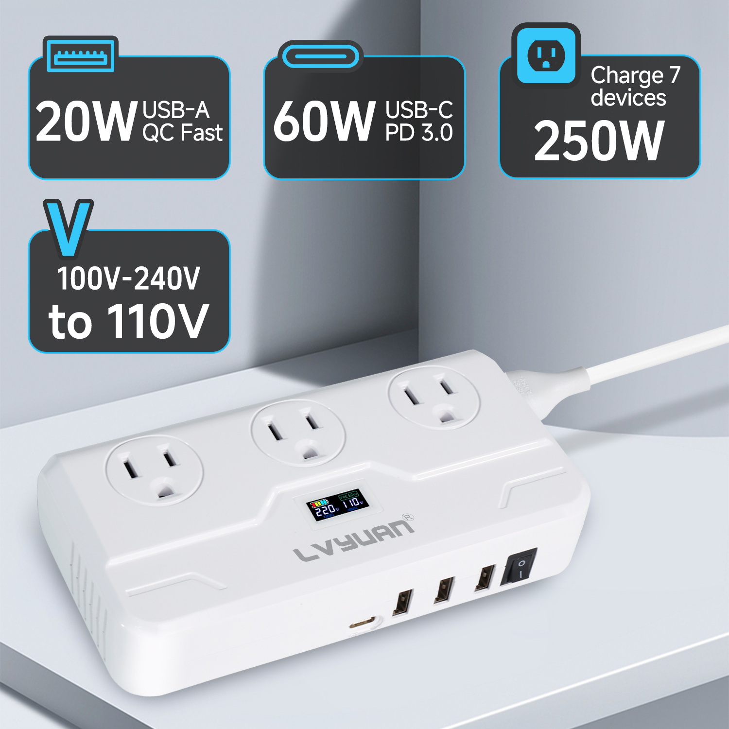 universal travel adapter sold on Temu United States