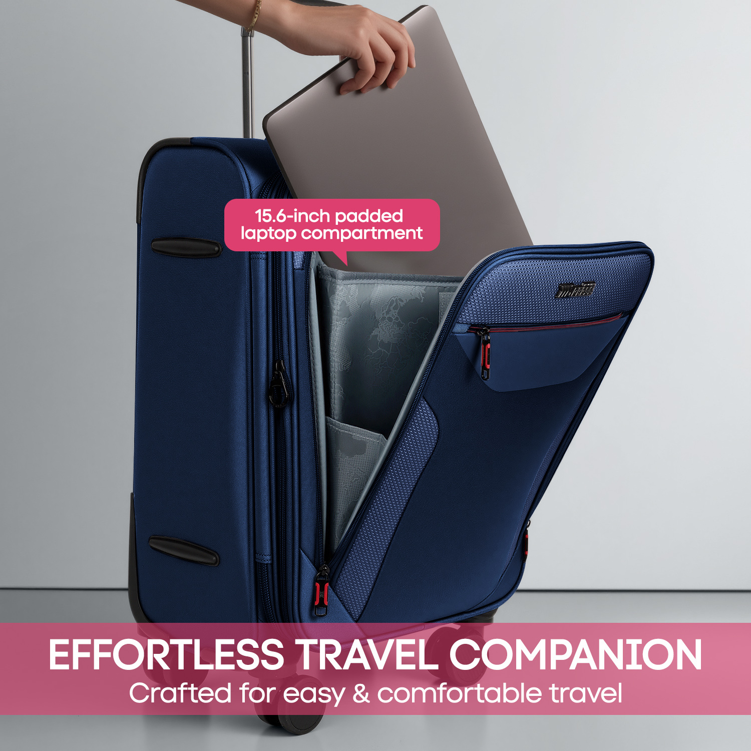 luggage front open sold on Temu United States