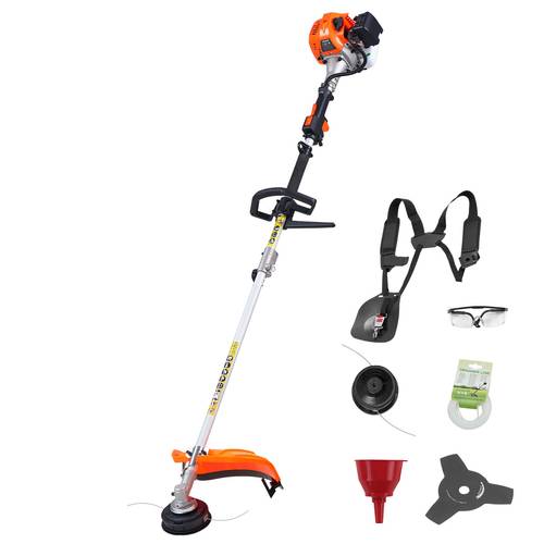 string trimmer 26cc 2 in 1 gas powered 17 cordless grass trimmer with 10 brush cutter shoulder strap 3t blade 2 heavy duty gas for quick grass cleaning