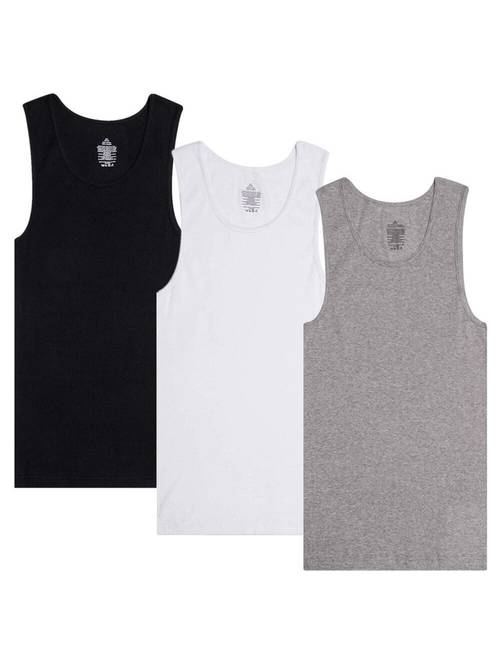 Conjunto de 3 Camisolas de Homem , Camisola de Alças para Uso Diário, Corte , Sem Etiquetas e A-Shirt de Absorção de Humidade