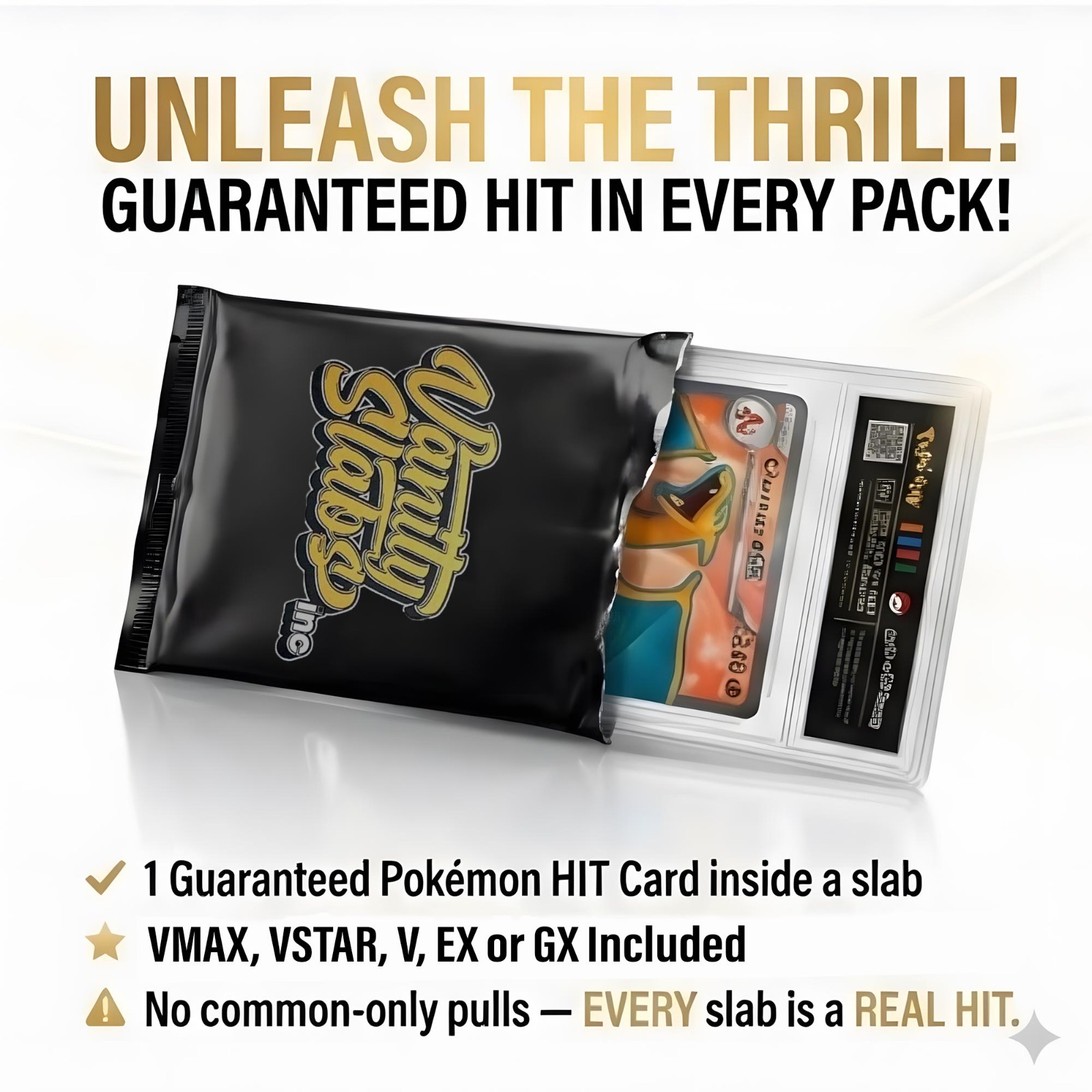 Japanese Pokémon Mystery Slab | Rare Card in Display Slab | EX, V, VMAX, VSTAR | Includes 10 BONUS Holo Cards | Perfect Gift for Kids & Collectors of All Ages