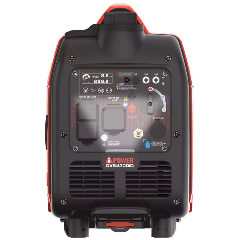 a 4300w portable gas propane quiet ultra lightweight generator with co sensor auto parallel ready for camping rv travel backup Product details 3