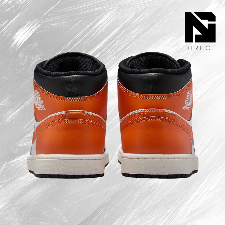 Jordan 1 Mid Black Toe Starfish– Men's Lifestyle Sneakers – shoes for man -Vintage-Autumn & Winter & Spring & Summer-Inspired Running Shoes, Shock-Absorbing Comfort, Gym to Streetwear Casual Wear-Summer Sale- Back to School Gift –DQ8426 801