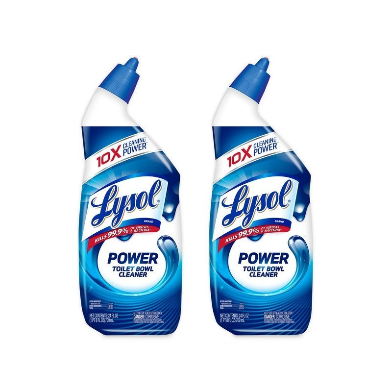 TEMU Lysol Power Toilet Bowl Cleaner, 10x Cleaning Oz (pack Of 2)