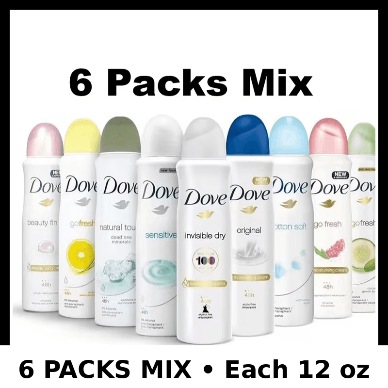 TEMU 6 Pack Women Mix Spray 150 Ml 5 Fl Oz