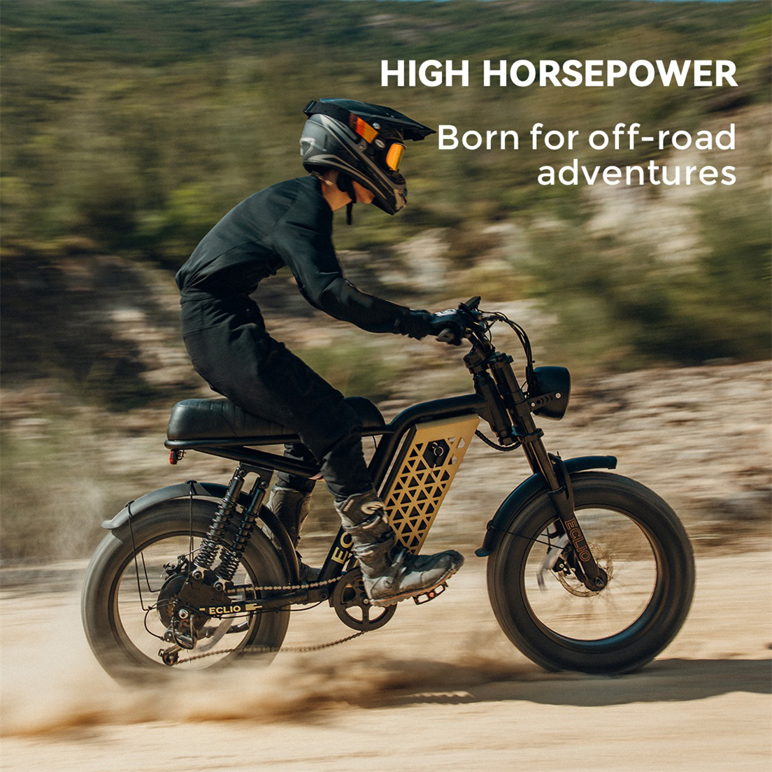 20 4 fat tires lcd display 749w ebike 20mph with 48v 13ah removable battery eclio f02 electric bike for adults front headlight disc brakes   dual suspension     supports 330lbs ideal for commuting   riding Product details 2