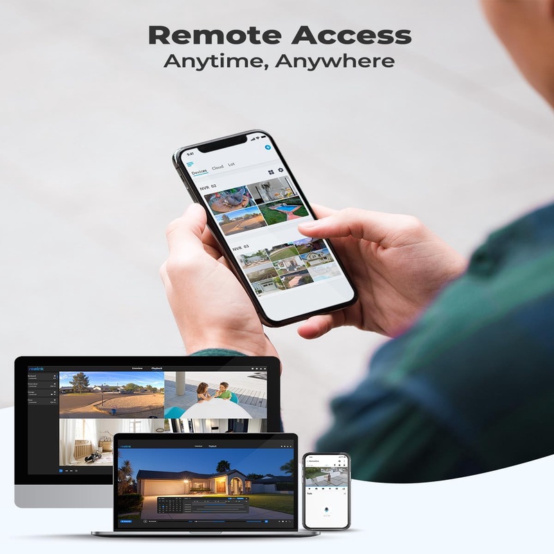 4k poe nvr 8 channel pre -   2tb hdd, 4k ultra hd poe outdoor security cameras with  , rln8 - 410 nvr bundle with rlc - 810a and rlc - 820a Product details 0