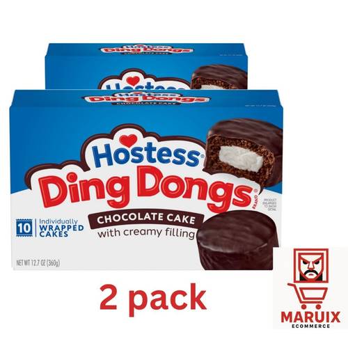 hostess chocolate classic chocolate creme filled treats oz box 10 count each 2 boxes individually wrapped dessert cakes for lunchbox snacks sweet treats