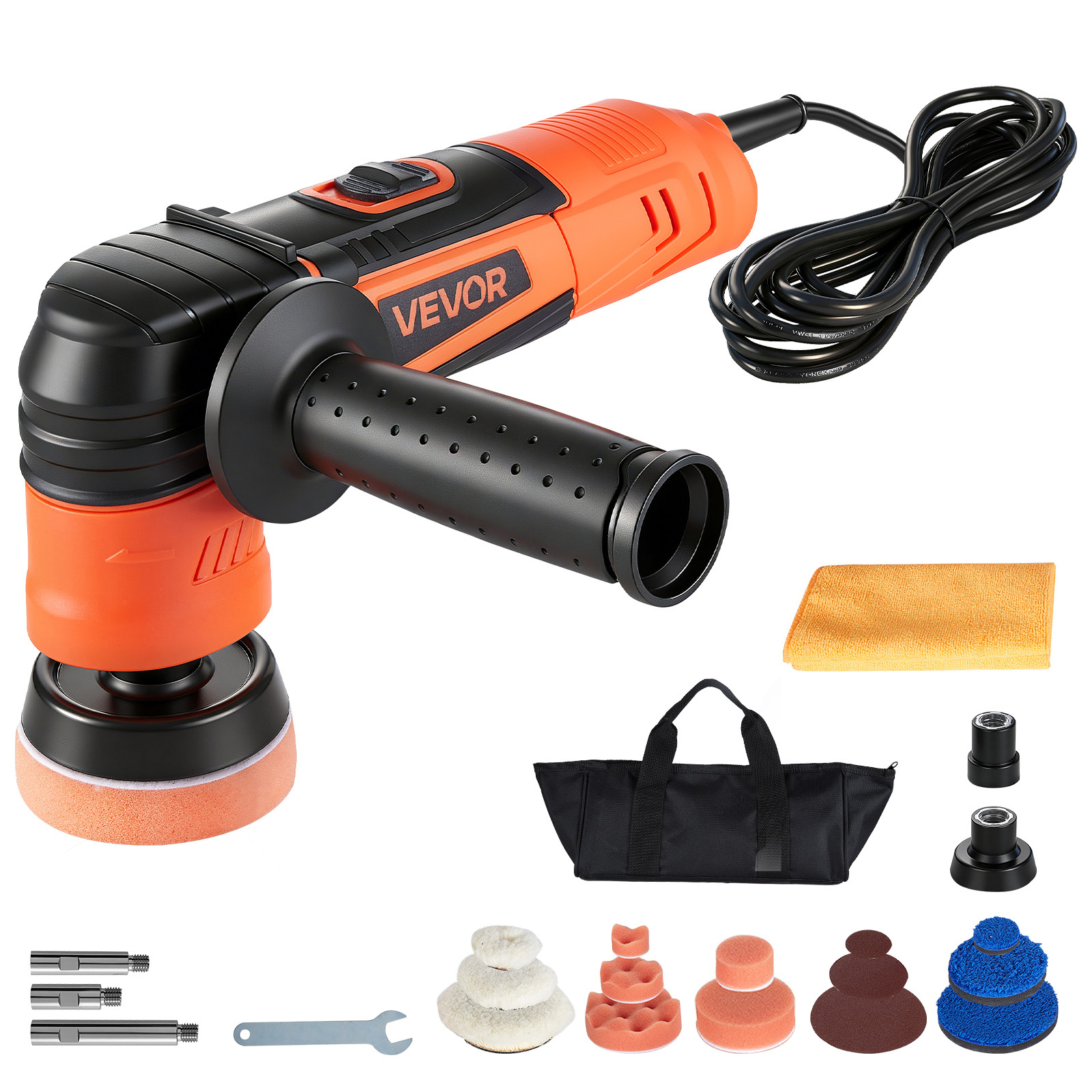   car buffer polisher 1   rotary polisher buffer 600w 6 variable   1000 4500rpm car polisher   kit for cars detailing waxing polishing scratch removal
