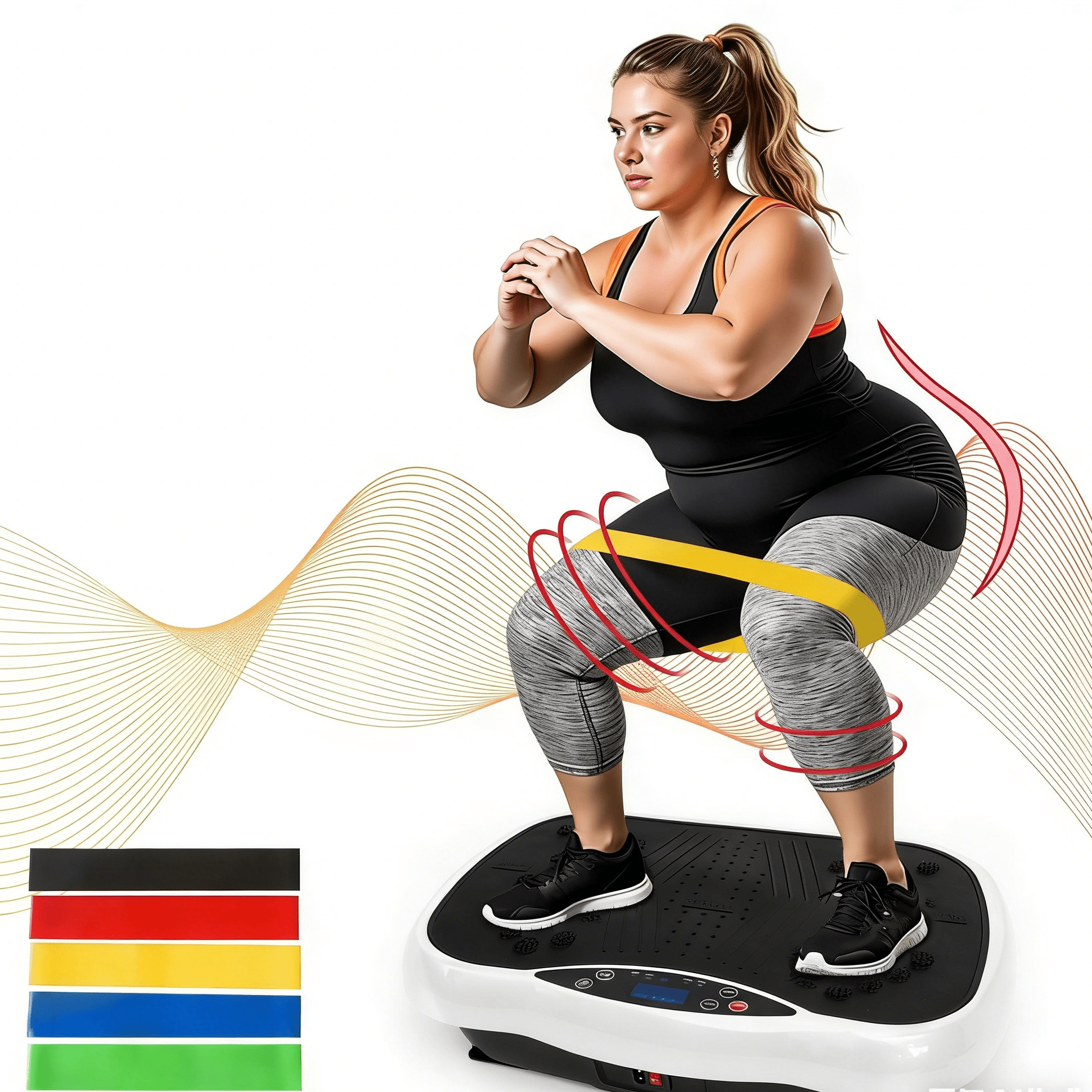 sportgerät vibration Fitness Vibration Platform with Loop Bands for Weight Loss main image 0