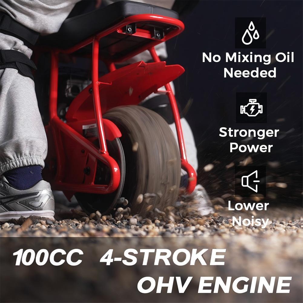 Mini Diirt Bike, Gas Powered Mini Bike For Adults,100cc 4-Stroke Mini Bike Up to 28 MPH, Pull Start, 220 Lbs Capacity, EPA Certified, Engineered for Longevity, gift ideas