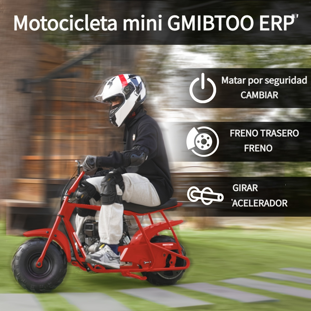 Mini Diirt Bike, Gas Powered Mini Bike For Adults,100cc 4-Stroke Mini Bike Up to 28 MPH, Pull Start, 220 Lbs Capacity, EPA Certified, Engineered for Longevity, gift ideas