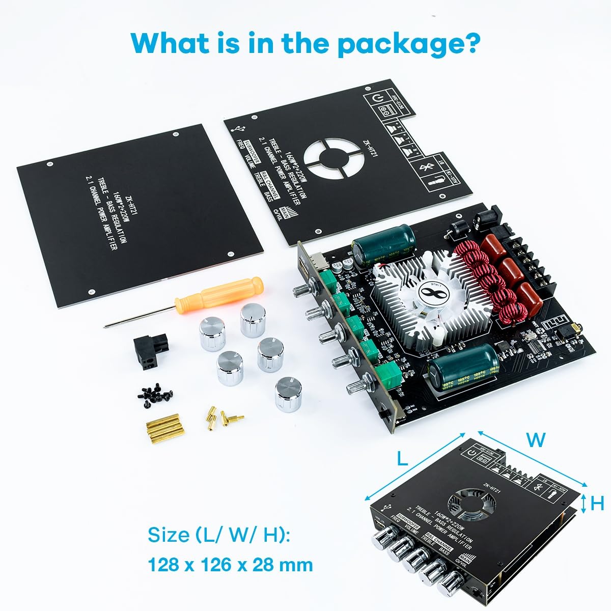 bluetooth 5 0 amplifier board 2 1 channel 160w 2 220w - Temu